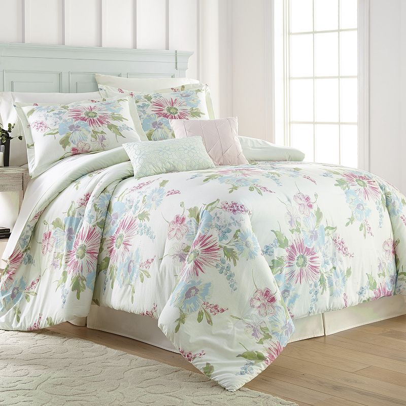 UPC 811032030077 product image for Hawthorne Park 5-piece Floral Comforter Set, Green, King | upcitemdb.com