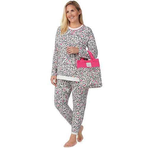 Plus Size Cuddl Duds PajamasinaBag Pajama Set