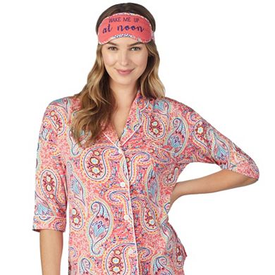 Women's Cuddl Duds 3-piece Printed Pajama Set