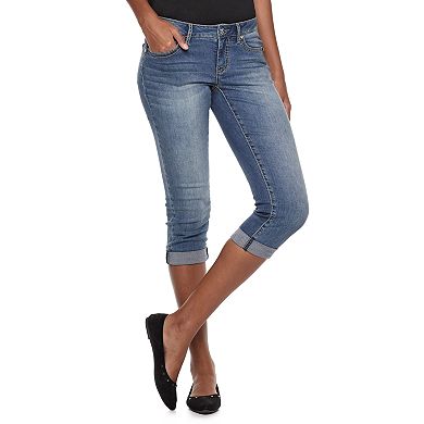Women's Apt. 9® Embellished Cuffed Capri Jeans