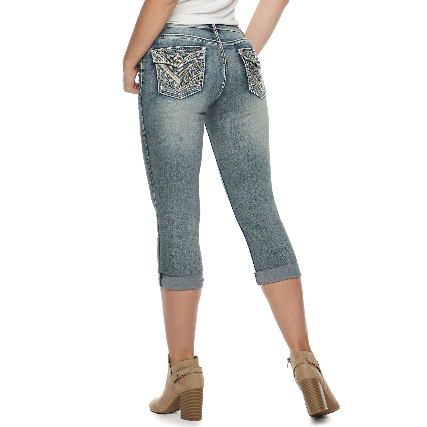 kohls womens jean capris