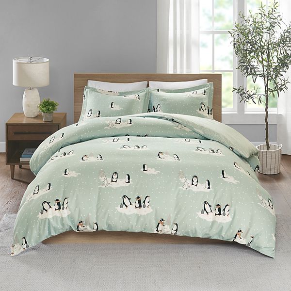 True North By Sleep Philosophy Cozy, King Size Penguin Bedding