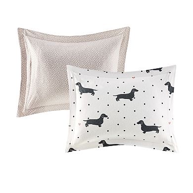 True North by Sleep Philosophy Cozy Flannel Dogs 3-piece Duvet Cover Set