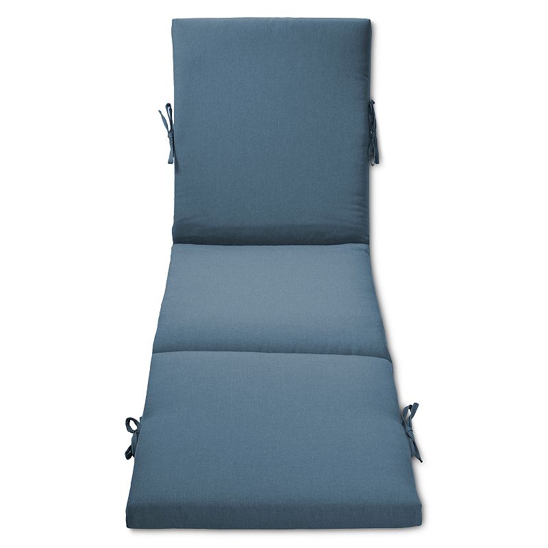 UPC 887995138501 product image for Outdoor Solid Chaise Lounge Chair Seat Cushion, Blue, CHAISECUSH | upcitemdb.com