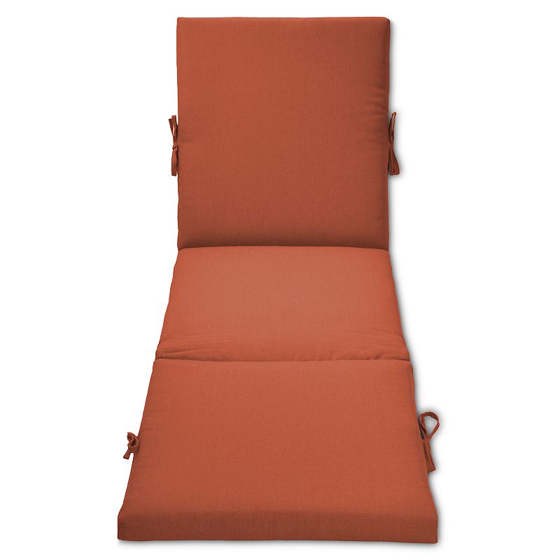 UPC 887995138518 product image for Outdoor Solid Chaise Lounge Chair Seat Cushion, Orange, CHAISECUSH | upcitemdb.com