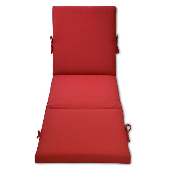 Outdoor Solid Chaise Lounge Chair Seat, Outdoor Furniture Cushions Chaise Lounge