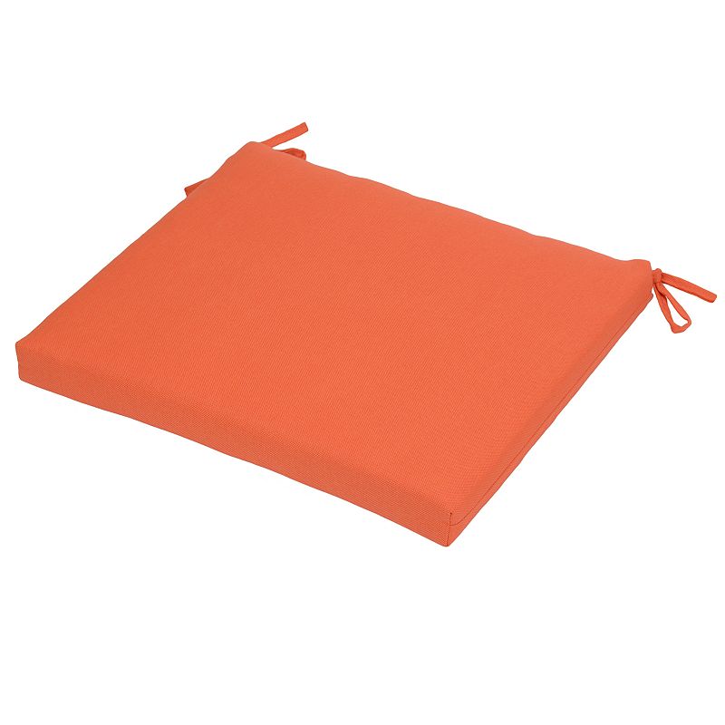 UPC 887995138884 product image for Outdoor Solid Colorful Seat Cushion, Orange, CHAIR CUSH | upcitemdb.com