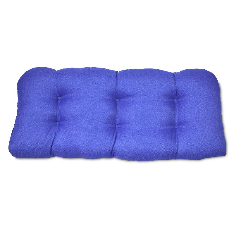 UPC 887995138020 product image for Outdoor Solid Tufted Settee Seat Cushion, Blue, DP ST CUSH | upcitemdb.com