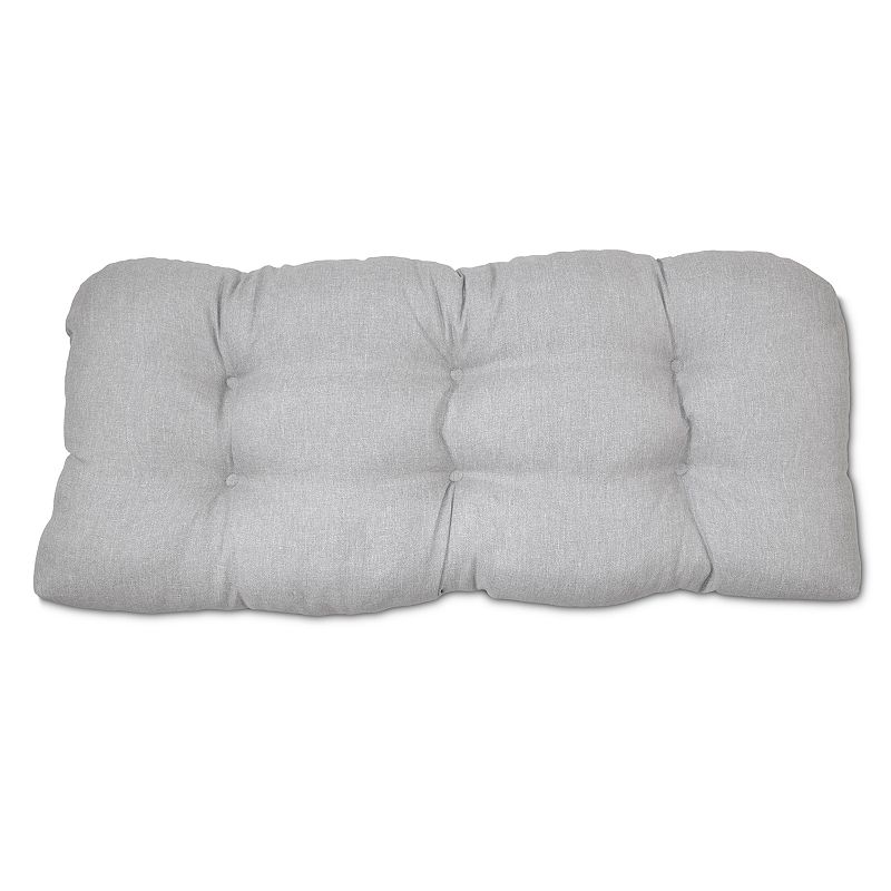 UPC 887995138044 product image for Outdoor Solid Tufted Settee Seat Cushion, Grey, DP ST CUSH | upcitemdb.com