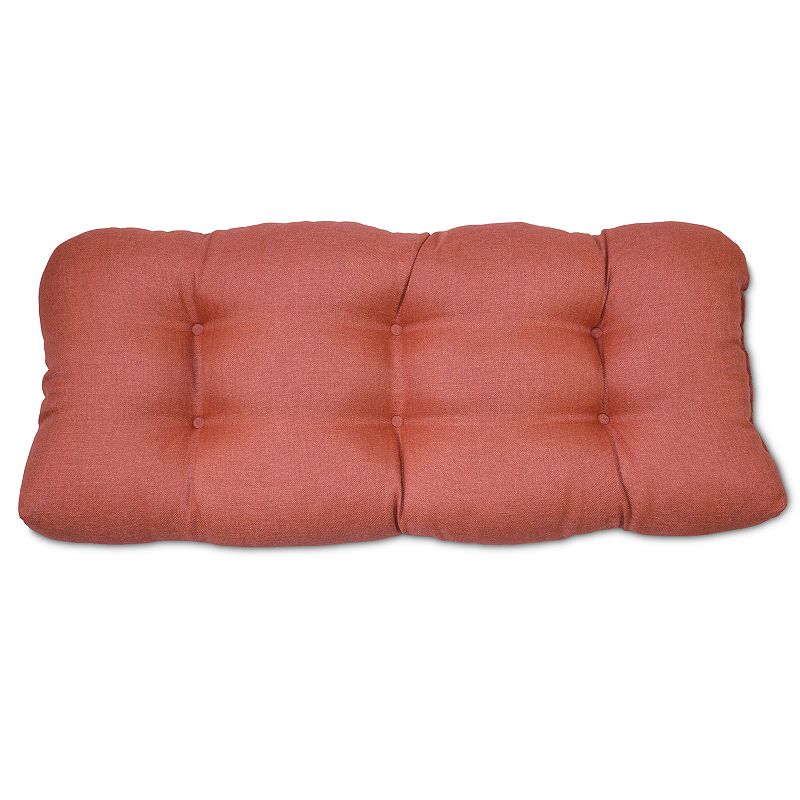 UPC 887995138099 product image for Outdoor Solid Tufted Settee Seat Cushion, Orange, DP ST CUSH | upcitemdb.com