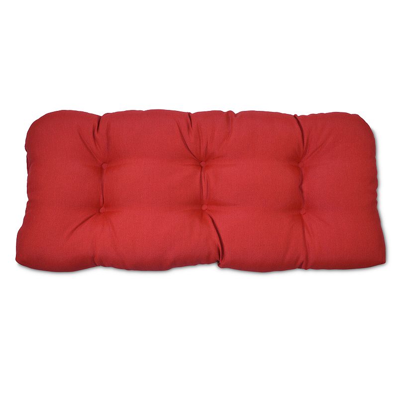 UPC 887995138105 product image for Outdoor Solid Tufted Settee Seat Cushion, Red, DP ST CUSH | upcitemdb.com