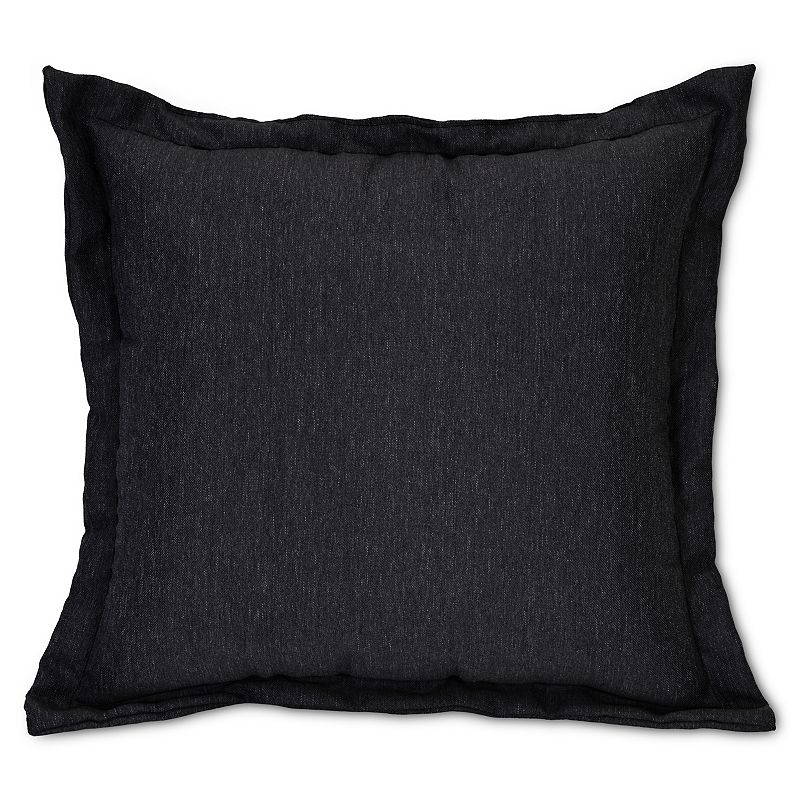 UPC 887995137597 product image for Solid Outdoor Throw Pillow, Black, CHAIR CUSH | upcitemdb.com