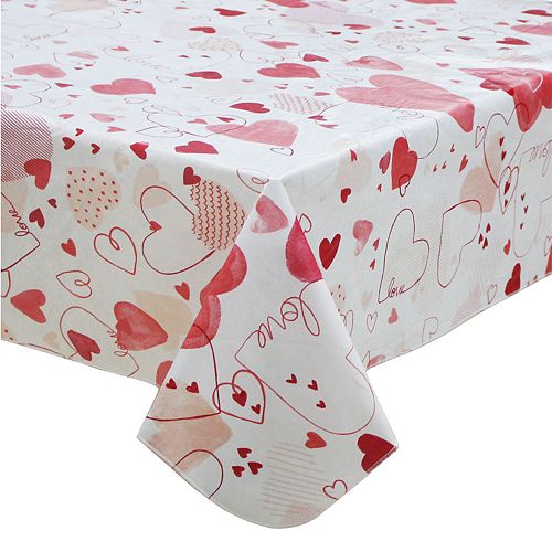 Celebrate Valentine's Day Together Vinyl Tablecloth