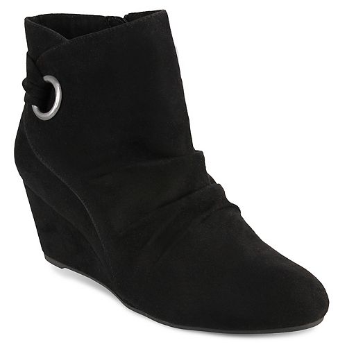 London Fog Jules Women's Wedge Ankle Boots