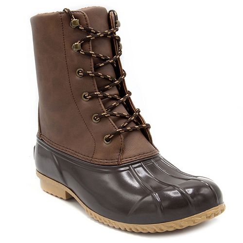 London Fog Wynter Women's Waterproof Winter Duck Boots