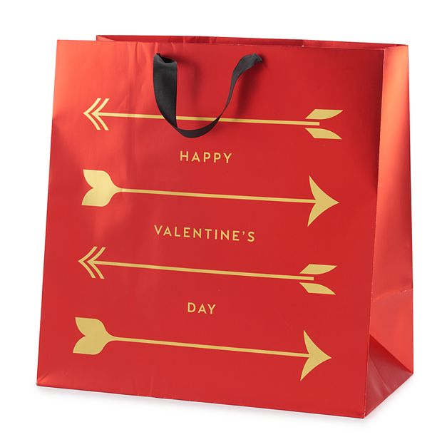 Hallmark Small Valentine's Day Gift Bag with Tissue Paper (Red