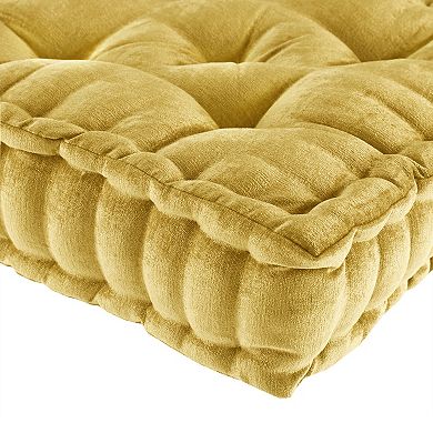 Intelligent Design Azza 20 in Chenille Square Floor Pillow Cushion
