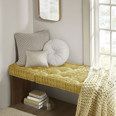 Intelligent Design Azza 20 in Chenille Square Floor Pillow Cushion