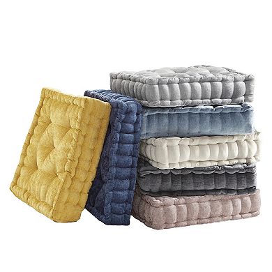 Intelligent Design Azza 20 in Chenille Square Floor Pillow Cushion