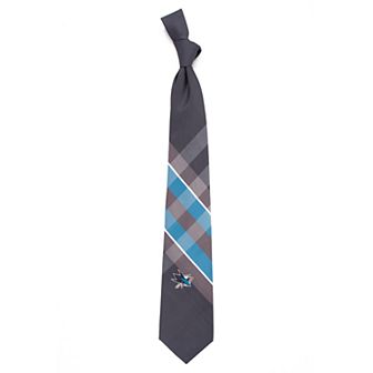 Men's San Jose Sharks Grid Skinny Tie