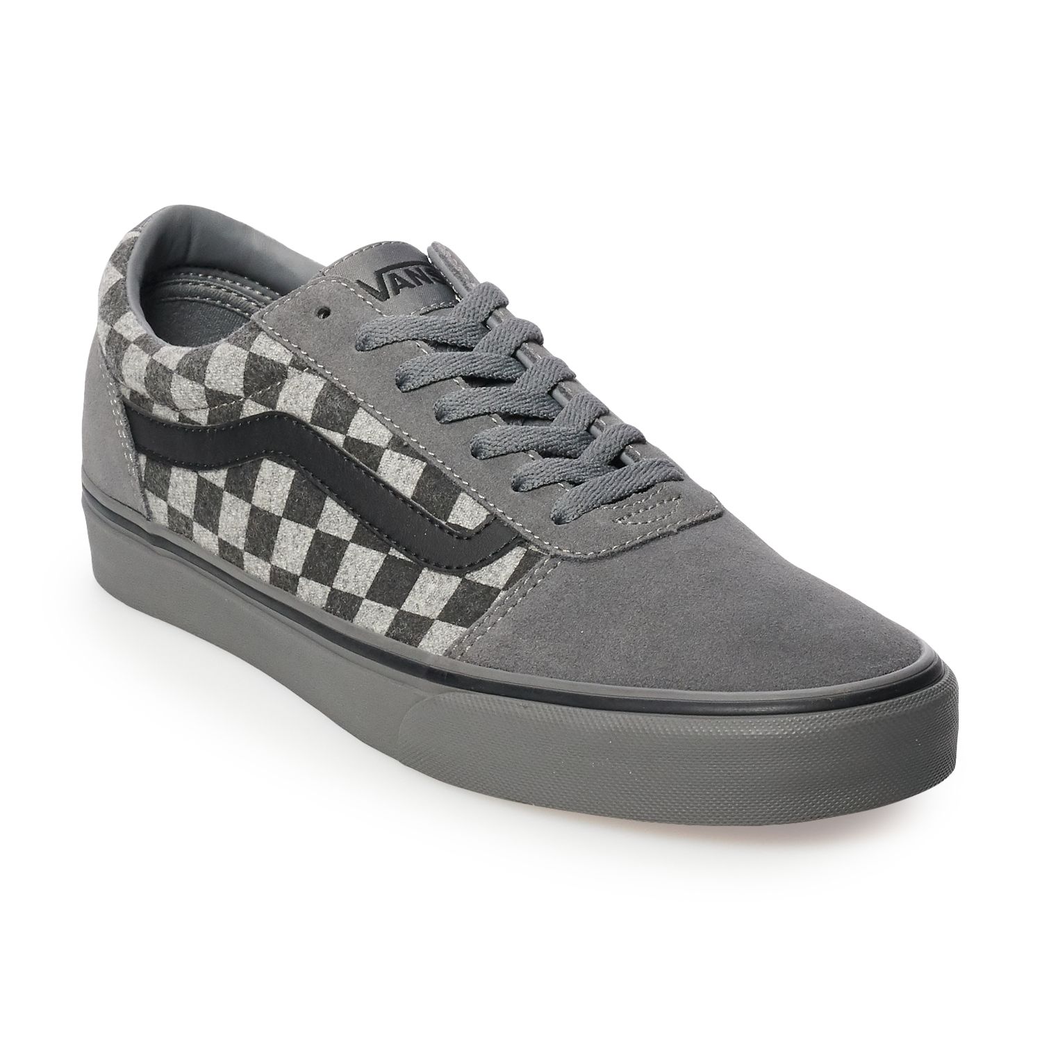 vans ward hi checkerboard men's skate shoes