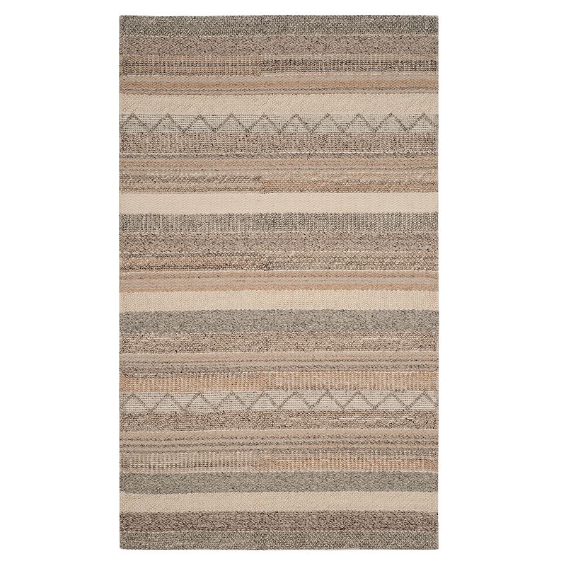 Safavieh Natura Cassie Striped Rug, Beig/Green, 8Ft Rnd