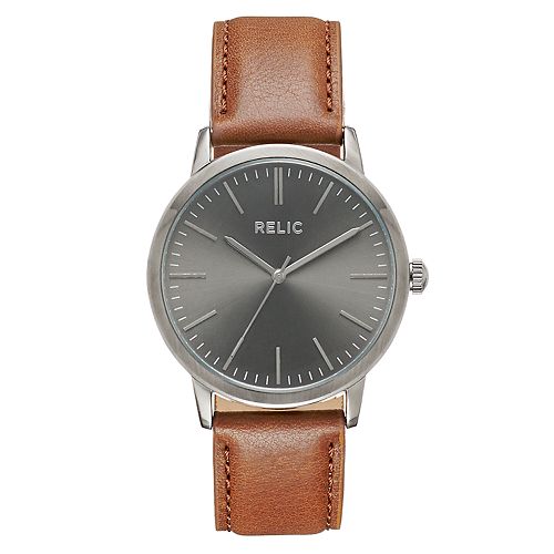 Relic by Fossil Men's Jeffrey Leather Watch