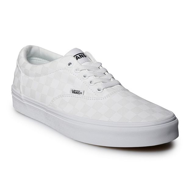 All white 2024 checkerboard vans