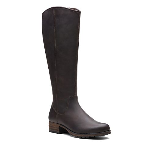 clarks womens long boots