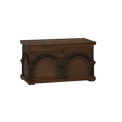 Household Essentials Wooden Arch Storage Trunk 