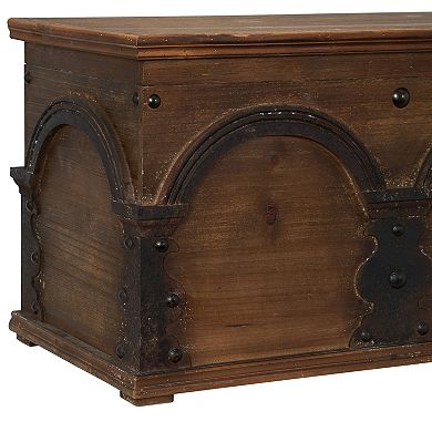 Household Essentials Wooden Arch Storage Trunk 