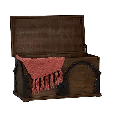 Household Essentials Wooden Arch Storage Trunk