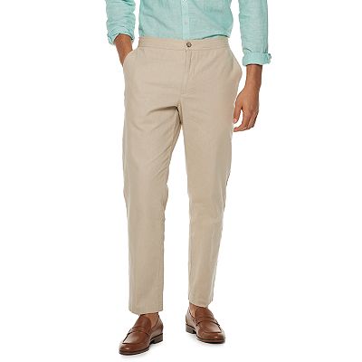 green emerald velvet dress Bar Iii Mens Slim fit Linen Dress Pants 36 / 30 Natural Solid Stretch –  Bristol Apparel Co main image 1