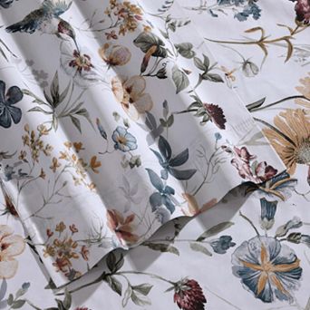 Tribeca Living Printed 300-Thread Count Deep-Pocket Sheet Set or Pillowcases