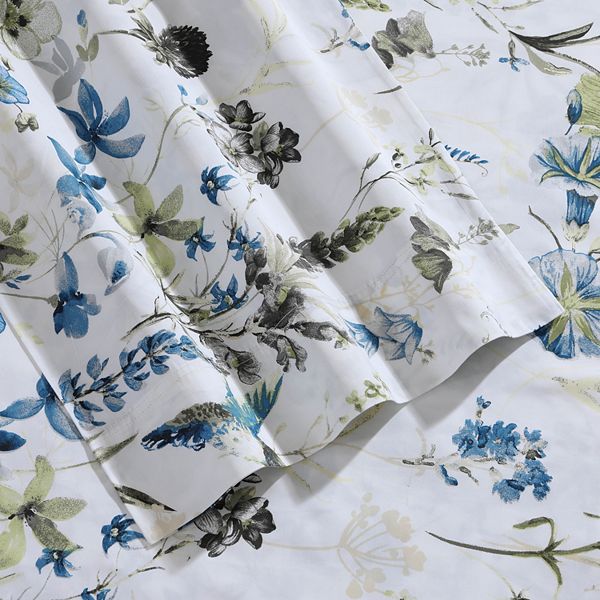 Tribeca Living Printed 300-Thread Count Deep-Pocket Sheet Set or ...