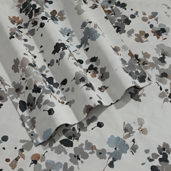 Tribeca Living Printed 300-Thread Count Deep-Pocket Sheet Set or Pillowcases