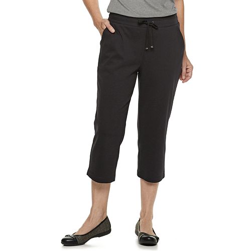 Karen Scott Petite French Terry Capri Pull-On Pants, Created for Macy's -  Macy's