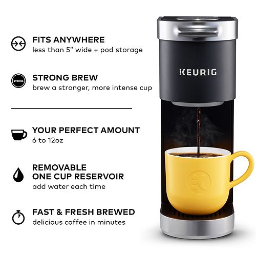 Keurig K-Classic Coffee Maker, Single Serve K-Cup Pod Coffee Brewer, 6 to  10 Oz. Brew Sizes, Rhubarb