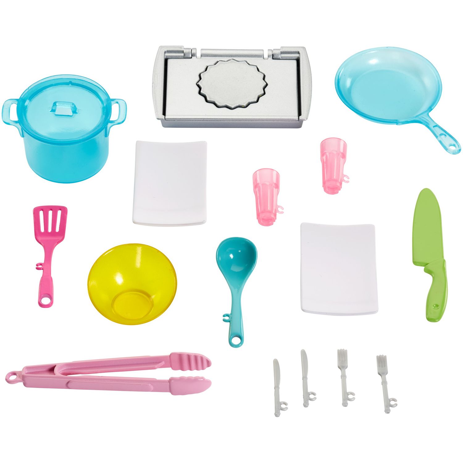 barbie ultimate kitchen cooking & baking playset with chef doll