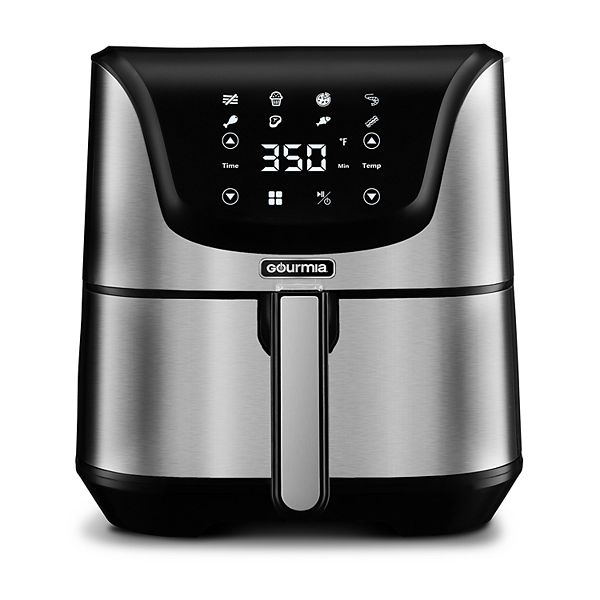 Gourmia 6-qt Digital Air Fryer with Guided Cooking Black