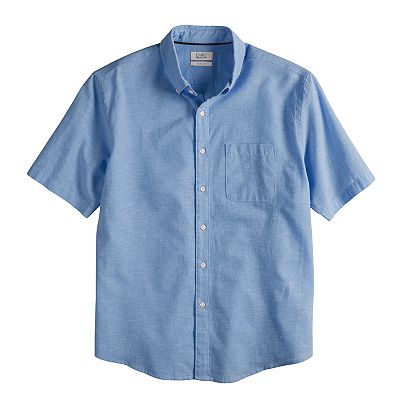 Men's Croft Barrow® Classic-Fit Easy-Care Linen-Blend Button
