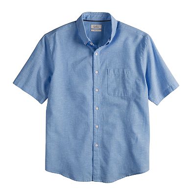 Men's Croft & Barrow® Classic-Fit Easy-Care Linen-Blend Button-Down Shirt