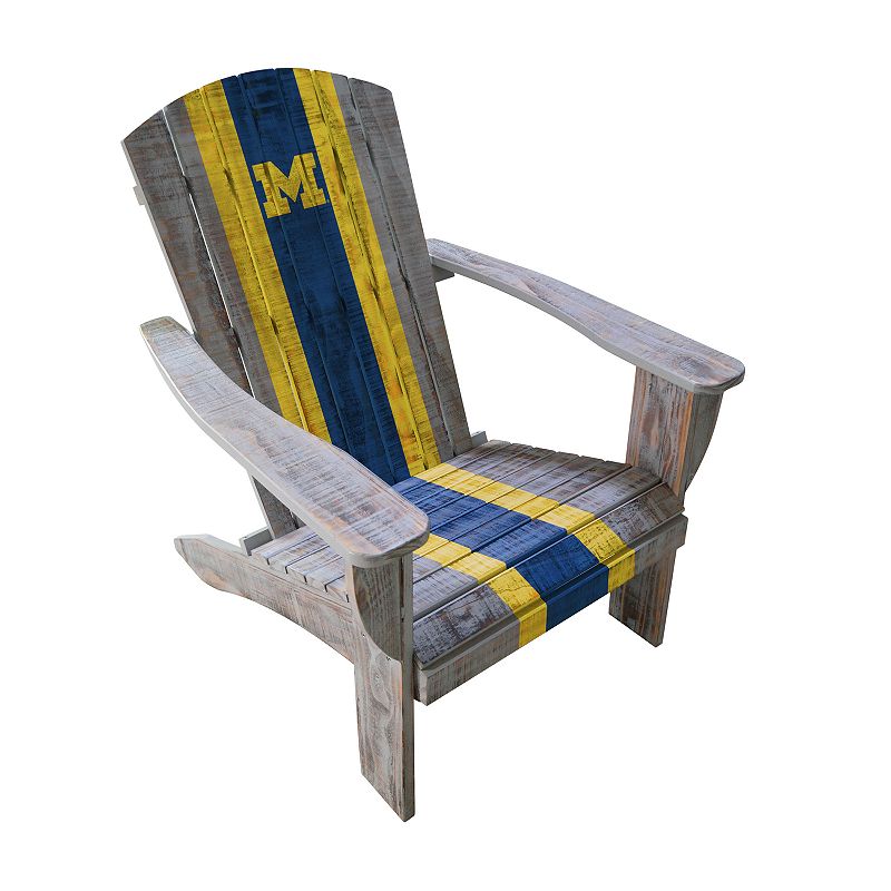Michigan Wolverines Adirondack Chair, Multicolor