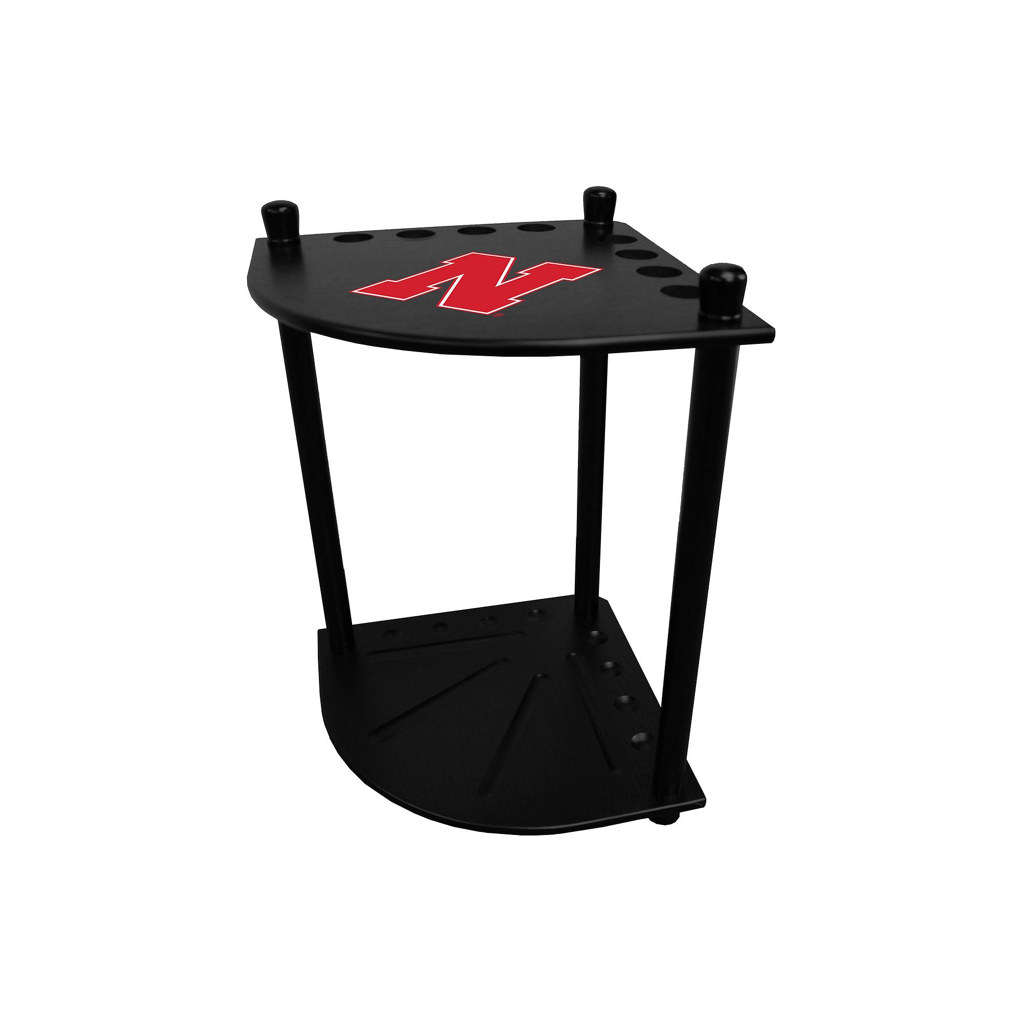 Nebraska Cornhuskers Corner Cue Rack, Team