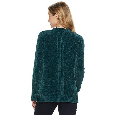 Juniors' Mudd® Chenille Cardigan