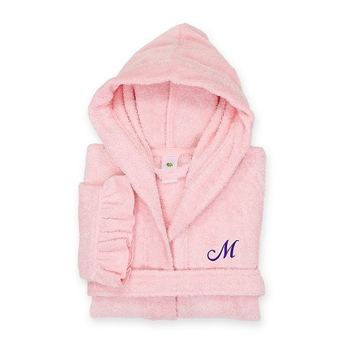 Linum Home Textiles Turkish Cotton Kids Personalized Hooded Bathrobe