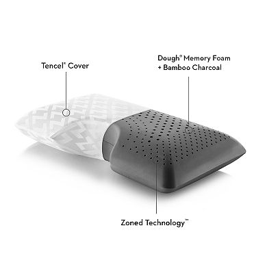 Zoned Dough® Charcoal Memory Foam Shoulder Pillow