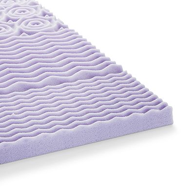 Lucid Dream Collection 2-in. Zoned Lavender Memory Foam Mattress Topper