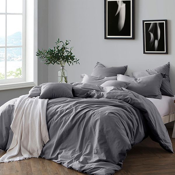 Cotton Yarn Dye Chambray Duvet Cover Set, Are Cotton Duvet Covers Good