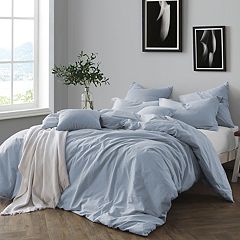 Sweet Home Collection Chambray Weave Plaid Bed in a Bag Comforter & Sheet  Set